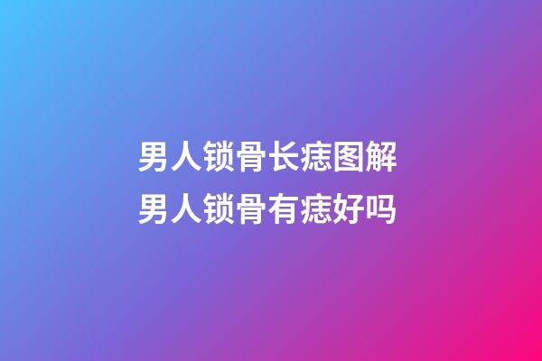 男人锁骨长痣图解 男人锁骨有痣好吗